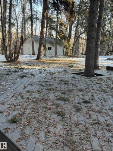 View of yard layered in snow - Edmonton, AB - Outdoor