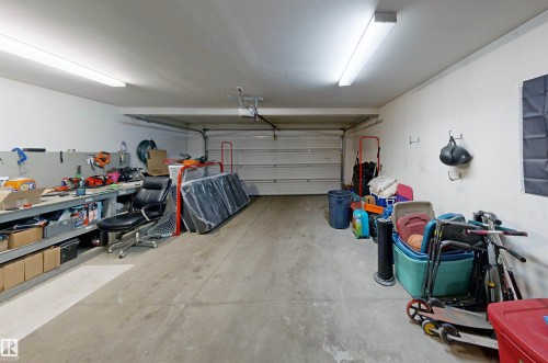 View of garage - 8 9535 217 Street, Edmonton, AB - Indoor Photo Showing Garage