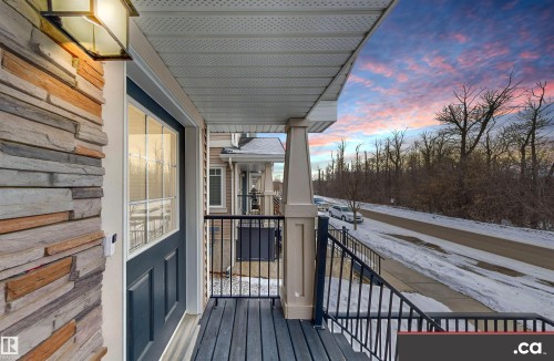 View of porch - 8 9535 217 Street, Edmonton, AB - Outdoor With Exterior