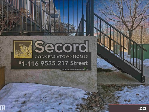 View of community / neighborhood sign - 8 9535 217 Street, Edmonton, AB - Outdoor