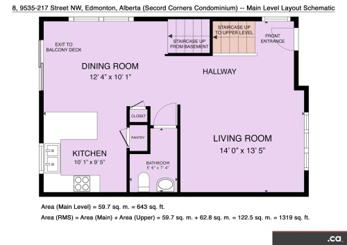 View of property floor plan - 8 9535 217 Street, Edmonton, AB - Other