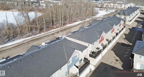 Aerial view of residential area - 8 9535 217 Street, Edmonton, AB - Outdoor With View
