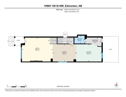 Main Level Floor Plan - 10965 129 Street, Edmonton, AB - Other
