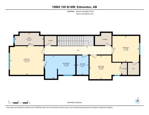 Upper level floor plan - 10965 129 Street, Edmonton, AB - Other