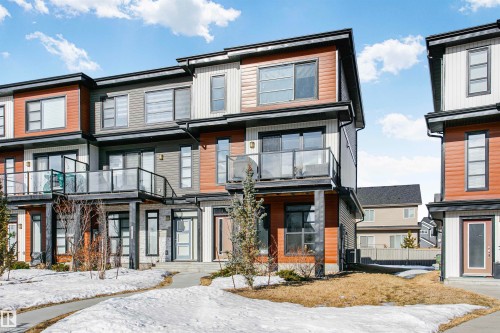 8280 Chappelle Way, Edmonton, AB - Outdoor With Balcony With Facade