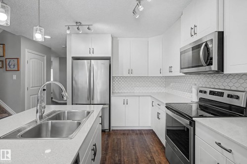 41 Robin Way, St. Albert, AB - Indoor Photo Showing Kitchen With Double Sink With Upgraded Kitchen