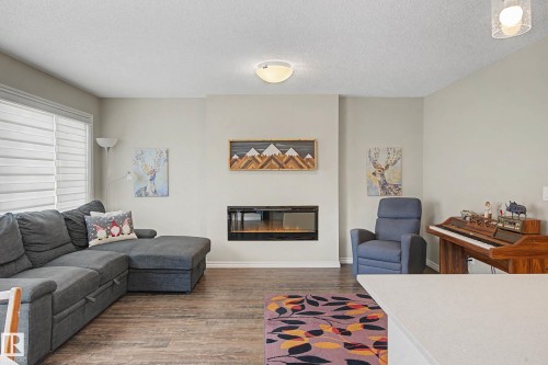 41 Robin Way, St. Albert, AB - Indoor Photo Showing Living Room With Fireplace