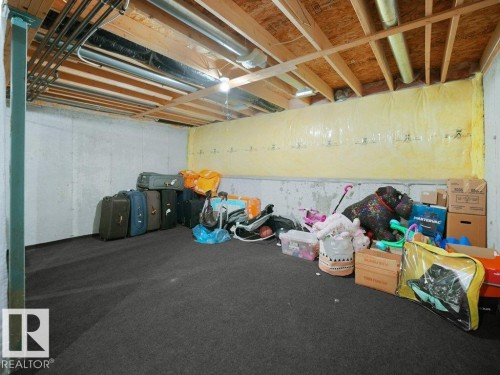 View of unfinished below grade area - 196 230 Edwards Drive, Edmonton, AB - Indoor Photo Showing Basement