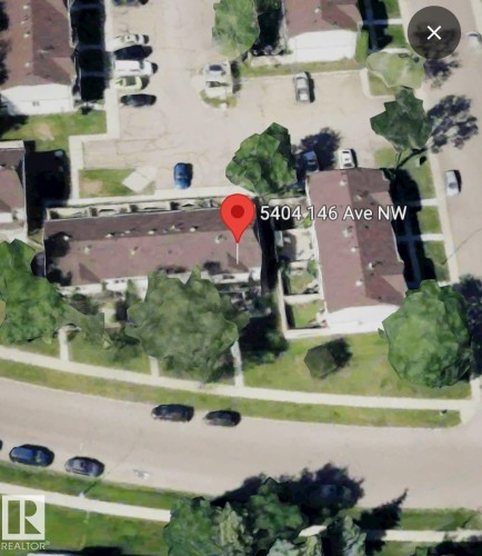 Satellite Imagery. Depicting the property at 5404 146 Ave NW with surrounding infrastructure - 5404 146 Avenue Nw, Edmonton, AB -  With View