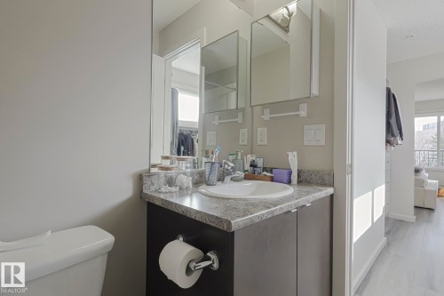 Bathroom with toilet and vanity - 236 344 Windermere Road, Edmonton, AB - Indoor Photo Showing Bathroom