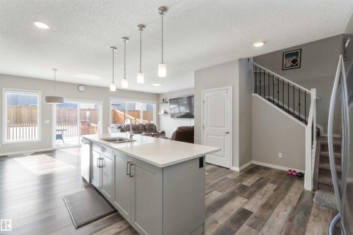435 41 Avenue, Edmonton, AB - Indoor Photo Showing Kitchen With Double Sink With Upgraded Kitchen