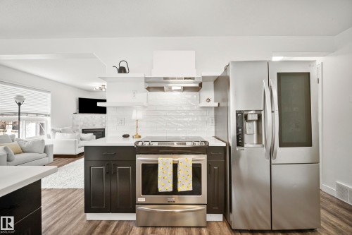8318 Shaske Crescent, Edmonton, AB - Indoor Photo Showing Kitchen With Upgraded Kitchen