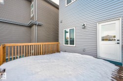 View of snow covered deck - 