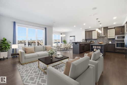 1220 Secord Landing Landing, Edmonton, AB - Indoor Photo Showing Living Room