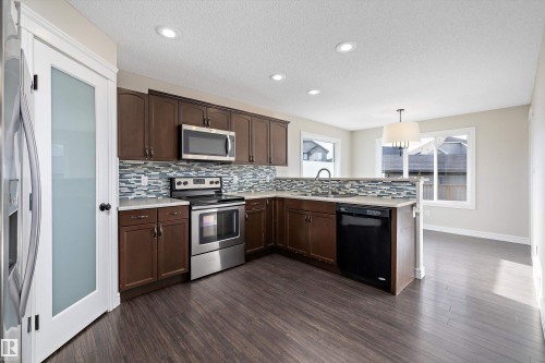 1104 161 Street, Edmonton, AB - Indoor Photo Showing Kitchen With Upgraded Kitchen