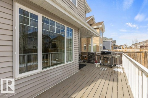 Composite Back Deck off Kitchen - 4476 Suzanna Crescent, Edmonton, AB - Outdoor With Deck Patio Veranda With Exterior