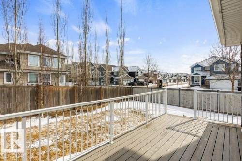 Composite Back Deck off Kitchen - 4476 Suzanna Crescent, Edmonton, AB - Outdoor With Deck Patio Veranda