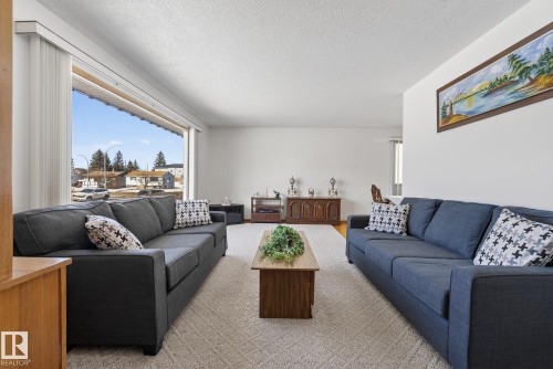 9145 152 Street, Edmonton, AB - Indoor Photo Showing Living Room