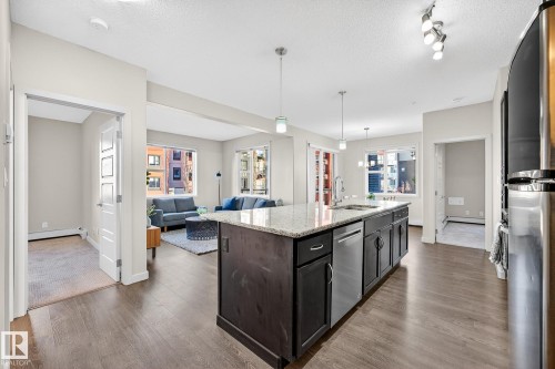 247 308 Ambleside Link, Edmonton, AB - Indoor Photo Showing Kitchen With Upgraded Kitchen