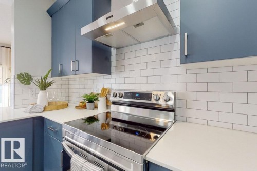 19111 20 Avenue, Edmonton, AB - Indoor Photo Showing Kitchen With Upgraded Kitchen