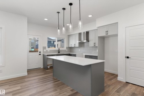 4028 207 Street, Edmonton, AB - Indoor Photo Showing Kitchen With Upgraded Kitchen