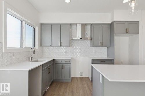 2523 210 Street, Edmonton, AB - Indoor Photo Showing Kitchen With Double Sink With Upgraded Kitchen