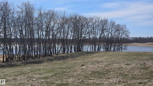 Expansive natural landscape featuring a sizable body of water, a tree line, and a large grassy field - 11 Twin Lakes Drive, Rural Lamont County, AB 