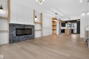 37 River Birch Way, St. Albert, AB  - Indoor Photo Showing Living Room With Fireplace 