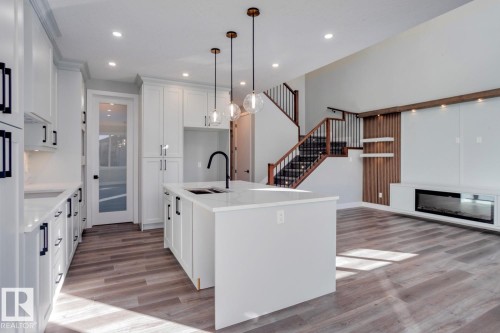 3601 42 Avenue, Beaumont, AB - Indoor Photo Showing Kitchen With Upgraded Kitchen