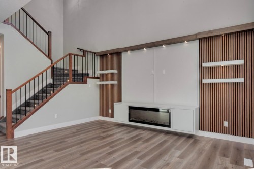 3601 42 Avenue, Beaumont, AB - Indoor With Fireplace