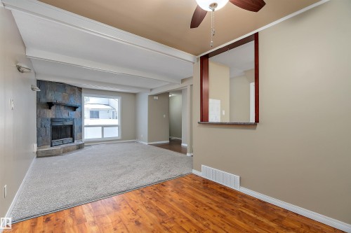 14583 121 Street, Edmonton, AB - Indoor Photo Showing Other Room With Fireplace