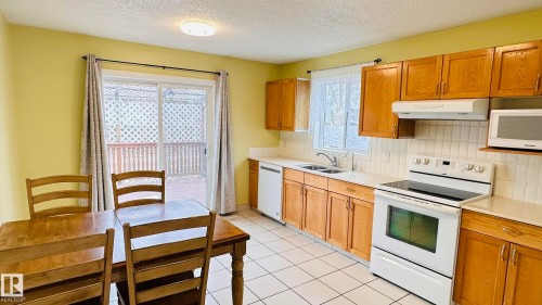3912 30 Street, Edmonton, AB - Indoor Photo Showing Kitchen With Double Sink