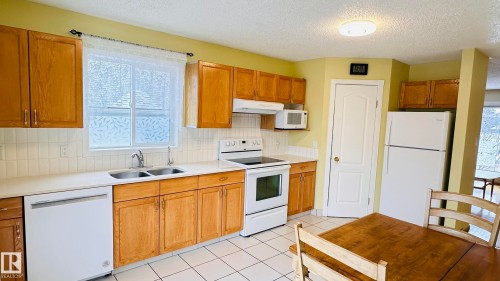 3912 30 Street, Edmonton, AB - Indoor Photo Showing Kitchen With Double Sink