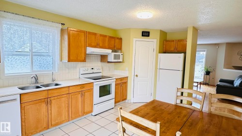 3912 30 Street, Edmonton, AB - Indoor Photo Showing Kitchen With Double Sink