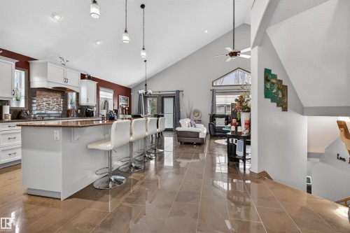 1213 Cunningham Drive, Edmonton, AB - Indoor Photo Showing Kitchen With Upgraded Kitchen