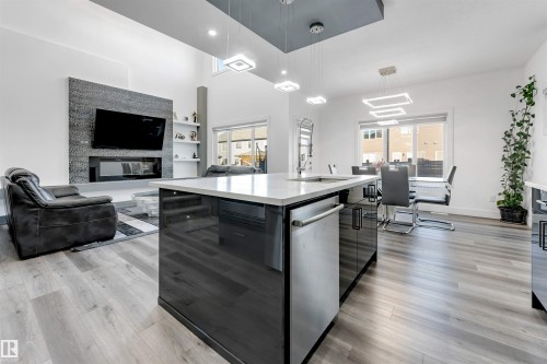 415 42 Street, Edmonton, AB - Indoor With Fireplace