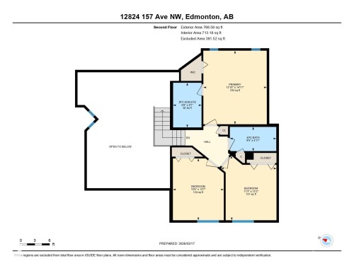 Upper Level Floor Plan . - 12824 157 Avenue, Edmonton, AB - Other