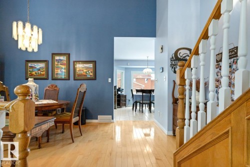View From Living Room Through Dining Area To The Kitchen. - 12824 157 Avenue, Edmonton, AB - Indoor