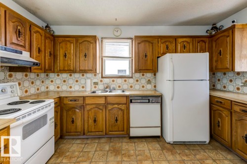 11222 95 Street, Edmonton, AB - Indoor Photo Showing Kitchen With Double Sink