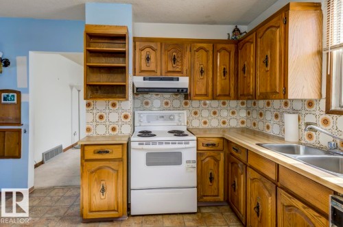 11222 95 Street, Edmonton, AB - Indoor Photo Showing Kitchen With Double Sink