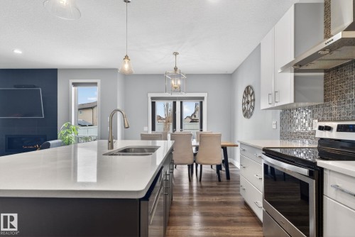 36 Riviere, St. Albert, AB - Indoor Photo Showing Kitchen With Double Sink With Upgraded Kitchen