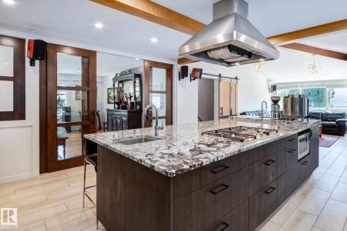 9728 141 Street, Edmonton, AB - Indoor Photo Showing Kitchen With Upgraded Kitchen