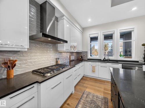 1121 Wahl Place, Edmonton, AB - Indoor Photo Showing Kitchen With Upgraded Kitchen