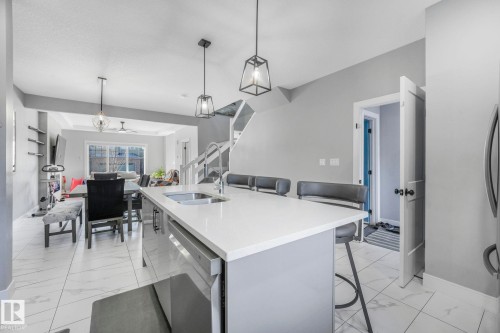 6512 175 Avenue, Edmonton, AB - Indoor Photo Showing Kitchen With Double Sink