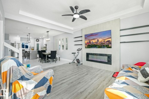 6512 175 Avenue, Edmonton, AB - Indoor With Fireplace