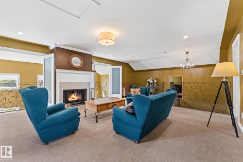 53341 Hwy 21, Rural Strathcona County, AB - Indoor With Fireplace