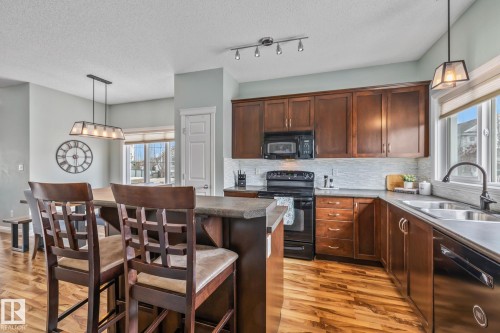 1509 78 St, Edmonton, AB - Indoor Photo Showing Kitchen With Double Sink
