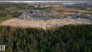 Aerial view showcasing a residential community surrounded by extensive natural woodlands - 5809 Raven Crescent, Edmonton, AB  - Outdoor With View 