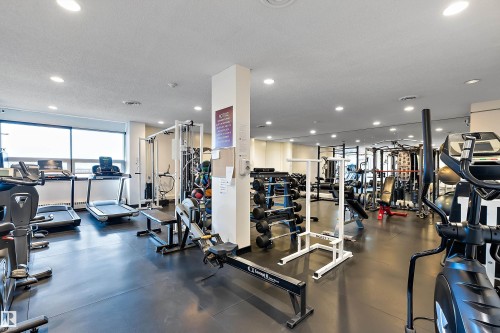 901 10145 109 Street, Edmonton, AB - Indoor Photo Showing Gym Room