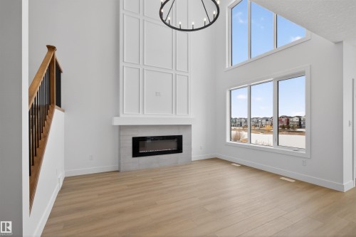 16512 34 Avenue, Edmonton, AB - Indoor Photo Showing Other Room With Fireplace